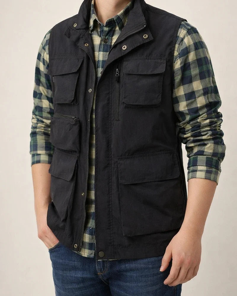 Men's Casual Vest Waterproof Quick-drying Outdoor Casual Undershirt Large Size Vest Jacket | JRSEE:3c61c51c-fa4d-48df-8b0a-6701d13967b9