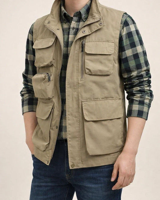 Men's Casual Vest Waterproof Quick-drying Outdoor Casual Undershirt Large Size Vest Jacket | JRSEE:343019ff-4e48-4638-a4ec-c83576b6c65e