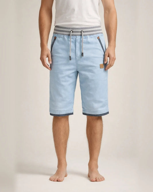 Men's Chino Shorts Shorts Beach Shorts Elastic Drawstring Design Stylish Casual / Sporty Sports Outdoor Daily Cotton Blend Comfort Breathable Stripe Mid Waist White Black Gray M L XL | JRSEE:1f33562d-c600-4e82-8931-c86b8cca1134