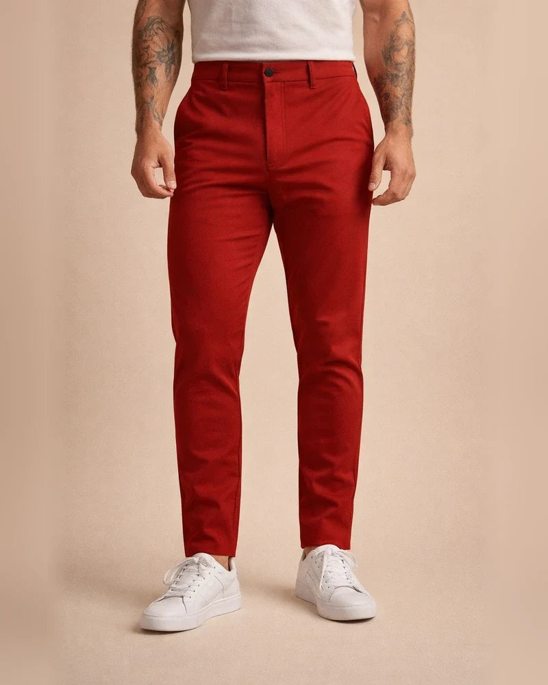 Men's Chinos Chino Pants Pocket Geometry Business Daily Cotton Blend Stylish Casual Black White Micro-elastic | JRSEE:b9dd316e-514a-4e97-bab4-f11d166d56eb