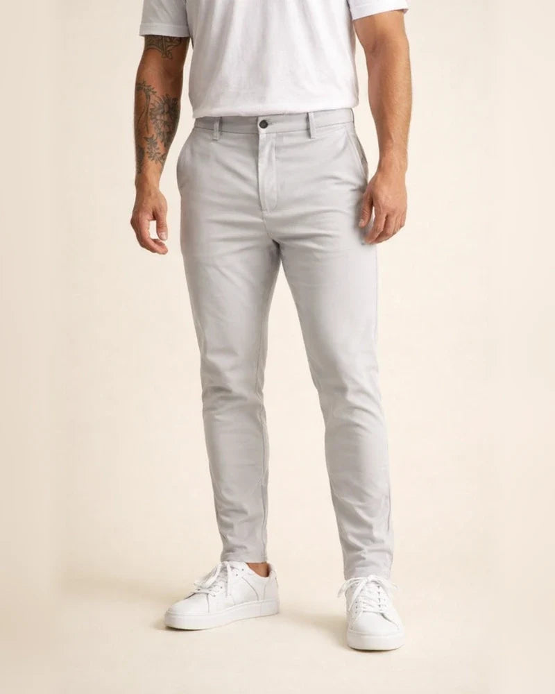 Men's Chinos Chino Pants Pocket Geometry Business Daily Cotton Blend Stylish Casual Black White Micro-elastic | JRSEE:ed266daa-7f14-491e-8e7e-54b258386adb