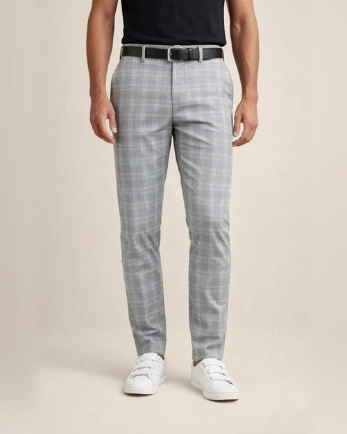 Men's Chinos Slacks Pencil Trousers Jogger Pants Plaid Checkered Lattice Soft Full Length Daily Weekend Office / Business Casual / Sporty Blue Light Green Inelastic / Fall | JRSEE:b0fc2028-ea04-4555-8d65-7655a0e971a1