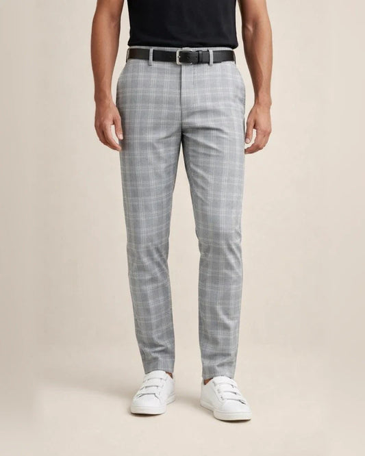 Men's Chinos Slacks Pencil Trousers Jogger Pants Plaid Checkered Lattice Soft Full Length Daily Weekend Office / Business Casual / Sporty Blue Light Green Inelastic / Fall | JRSEE:b0fc2028-ea04-4555-8d65-7655a0e971a1
