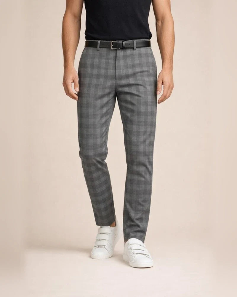 Men's Chinos Slacks Pencil Trousers Jogger Pants Plaid Checkered Lattice Soft Full Length Daily Weekend Office / Business Casual / Sporty Blue Light Green Inelastic / Fall | JRSEE:f86332fd-b0e1-4ae9-800a-3e6e763303df