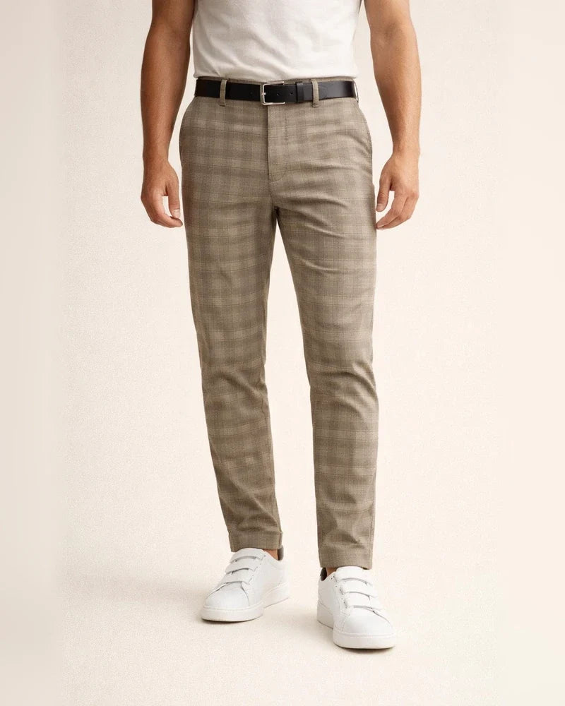 Men's Chinos Slacks Pencil Trousers Jogger Pants Plaid Checkered Lattice Soft Full Length Daily Weekend Office / Business Casual / Sporty Blue Light Green Inelastic / Fall | JRSEE:12b0179c-4df3-49ee-853d-b8f508ae2804