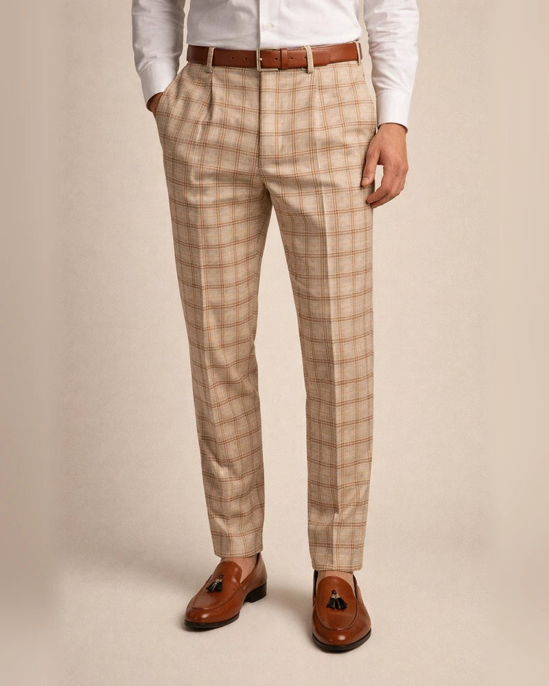 Men's Chinos Trousers Pencil Pants Jogger Pants Plaid Dress Pants Elastic Waist 3D Print Plaid Office Business Streetwear Stylish 1 2 | JRSEE:8ff46112-5136-4cfd-96a5-c40253c3f8b8