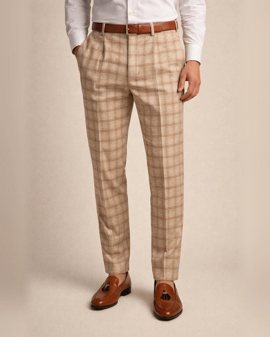 Men's Chinos Trousers Pencil Pants Jogger Pants Plaid Dress Pants Elastic Waist 3D Print Plaid Office Business Streetwear Stylish 1 2 | JRSEE:8ff46112-5136-4cfd-96a5-c40253c3f8b8