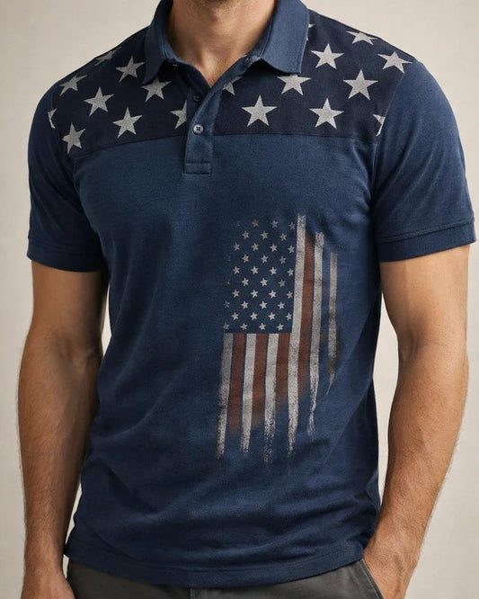 Men's Collar Polo Shirt Golf Shirt National Flag Turndown Green Blue Purple Black Street Casual Short Sleeve 3D Button-Down Clothing Apparel Fashion Casual Comfortable / Beach | JRSEE:15c31a68-2188-4c19-b476-da05c3988b6a