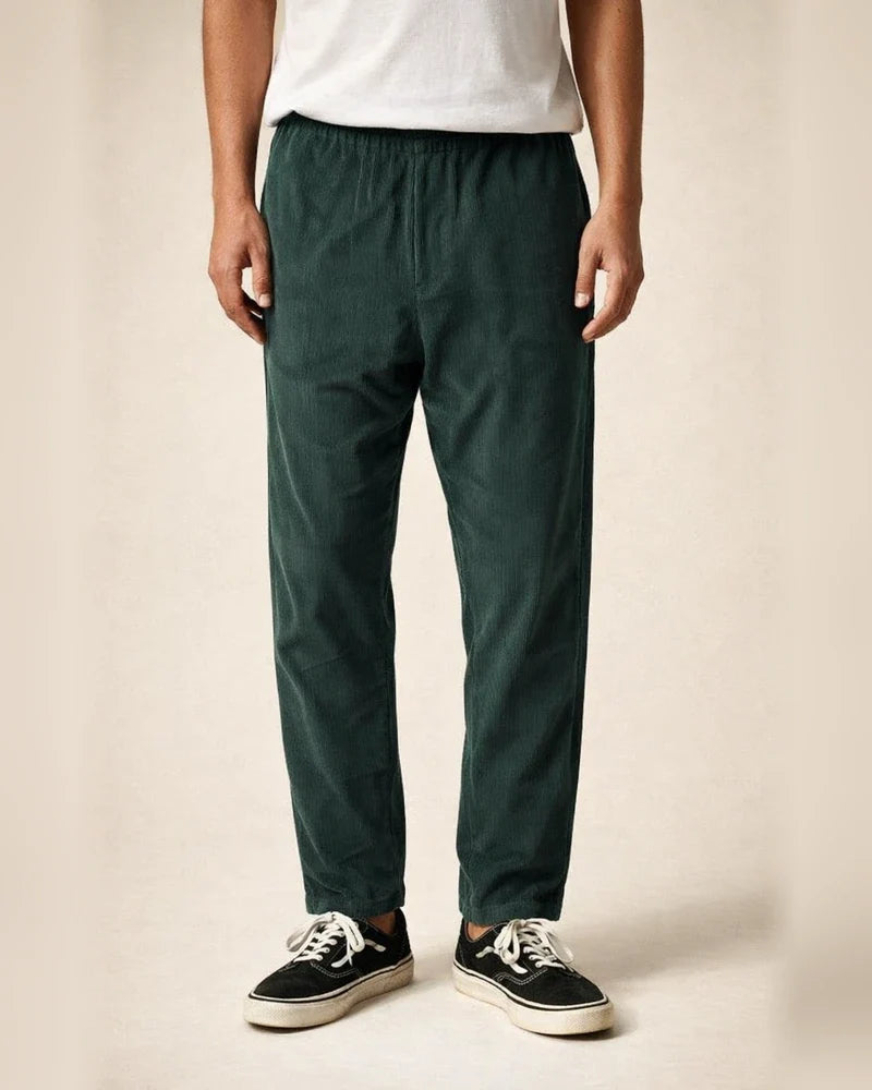 Men's Corduroy Loose-Fit Straight Cropped Pants | JRSEE:72181311-6294-4e8a-9346-cb45ba26f20c