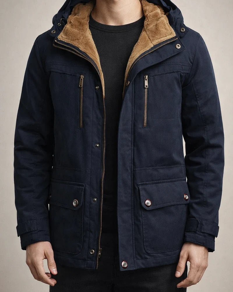 Men's Cotton Clothing Winter Medium-length Padded Thickened Cotton Clothing Casual Windproof Warm Cotton Jacket | JRSEE:65a2f464-be0e-4393-bfe9-5b21ed1427bd