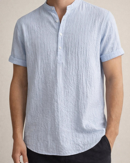 Men's Cotton Linen Shirt Casual Linen Solid Color Shirt for Men | JRSEE:47e31314-4234-481f-96e6-3da1c6d1280e