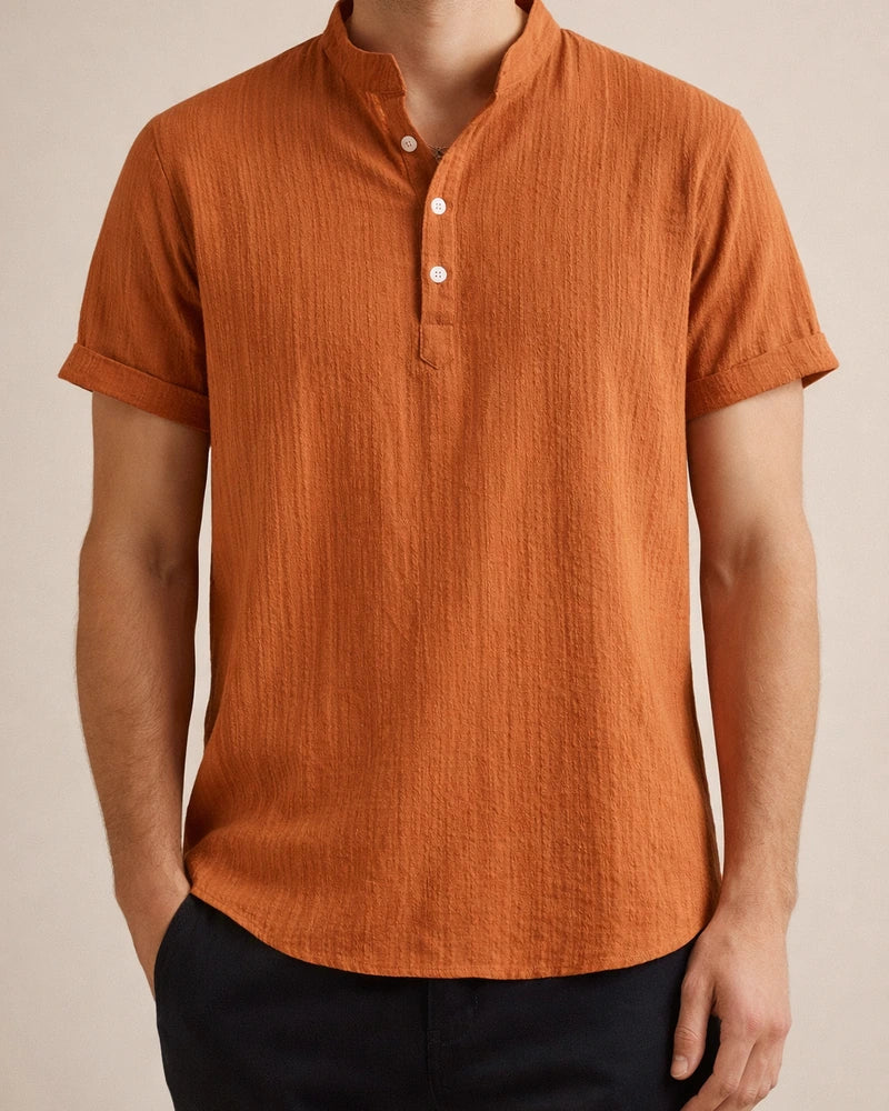 Men's Cotton Linen Shirt Casual Linen Solid Color Shirt for Men | JRSEE:4b7f8972-80bc-4749-abf2-a312f613d398