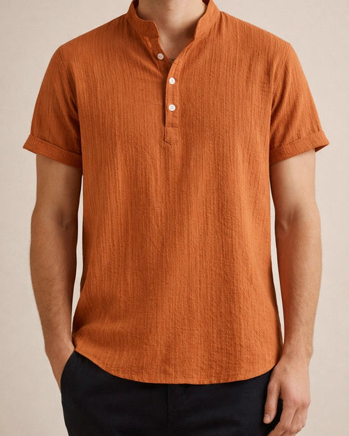Men's Cotton Linen Shirt Casual Linen Solid Color Shirt for Men | JRSEE:4b7f8972-80bc-4749-abf2-a312f613d398