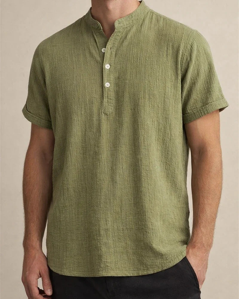 Men's Cotton Linen Shirt Casual Linen Solid Color Shirt for Men | JRSEE:87442c6d-8fef-4703-bf0a-22f90e80ec82