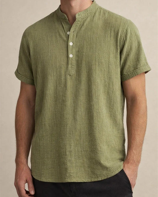 Men's Cotton Linen Shirt Casual Linen Solid Color Shirt for Men | JRSEE:87442c6d-8fef-4703-bf0a-22f90e80ec82
