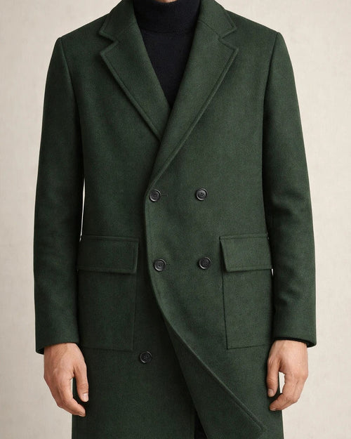Men's Double-breasted Large Lapel Pockets Youth Solid Color Casual Medium-length Tweed Coat Man | JRSEE:81b07965-2f6a-4f2b-8861-1f48eec4b4cc