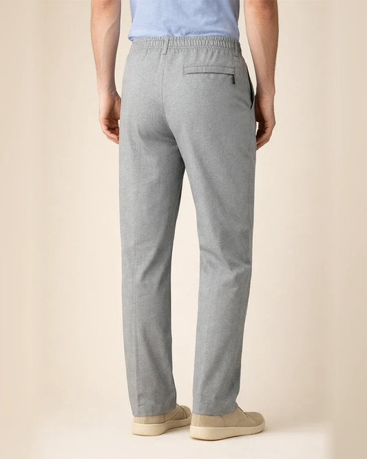 Men's Dress Pants Trousers Chinos Elastic Waist Plain Comfort Breathable Wedding Business Casual Fashion Formal Black+Grey Black High Waist Stretchy | JRSEE:2b2aac92-be10-4a33-bfad-0113636a588e