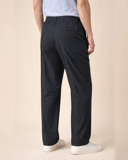 Men's Dress Pants Trousers Chinos Elastic Waist Plain Comfort Breathable Wedding Business Casual Fashion Formal Black+Grey Black High Waist Stretchy | JRSEE:6e87001a-a9cb-4bef-ab03-e8850c0298bb