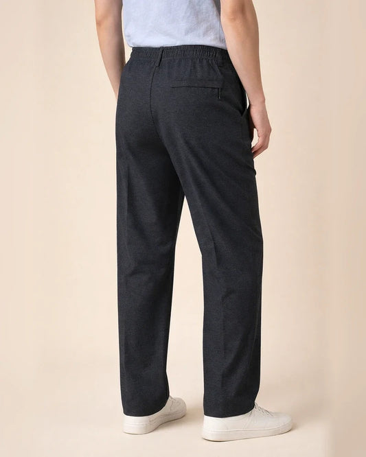 Men's Dress Pants Trousers Chinos Elastic Waist Plain Comfort Breathable Wedding Business Casual Fashion Formal Black+Grey Black High Waist Stretchy | JRSEE:6e87001a-a9cb-4bef-ab03-e8850c0298bb