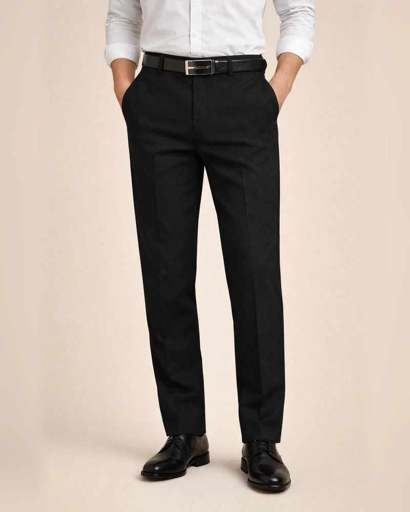 Men's Dress Pants Trousers Chinos Pocket Plain Comfort Breathable Full Length Wedding Office Business Chic & Modern Formal Black Deep Blue High Waist Micro-elastic | JRSEE:a091e170-1596-4c76-a081-db5b3ed1941e