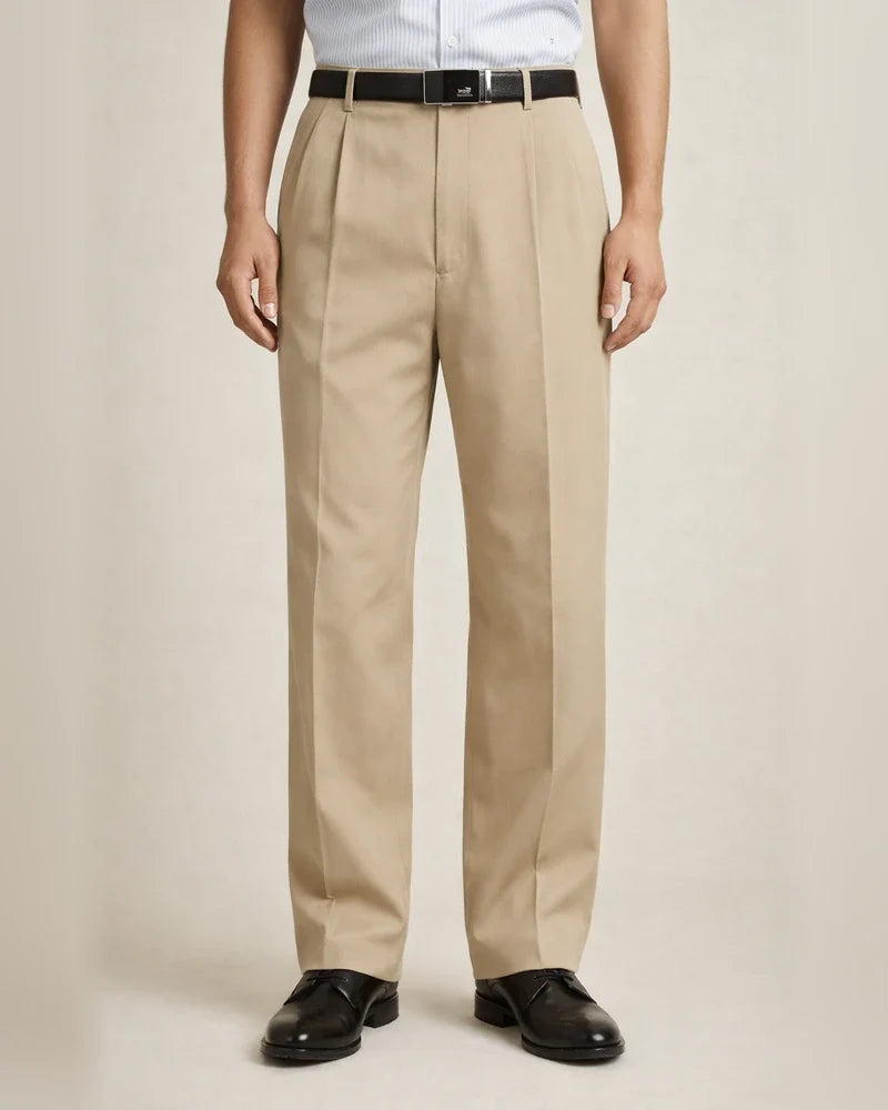 Men's Dress Pants Trousers Pleated Pants Zipper Pocket Straight Leg Plain Comfort Breathable Ankle-Length Wedding Office Work Fashion Chic & Modern Gray Green Smoky gray Micro-elastic | JRSEE:e2366d92-8765-44d4-a5fe-931f94a8d3b4