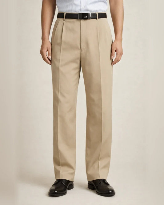 Men's Dress Pants Trousers Pleated Pants Zipper Pocket Straight Leg Plain Comfort Breathable Ankle-Length Wedding Office Work Fashion Chic & Modern Gray Green Smoky gray Micro-elastic | JRSEE:e2366d92-8765-44d4-a5fe-931f94a8d3b4