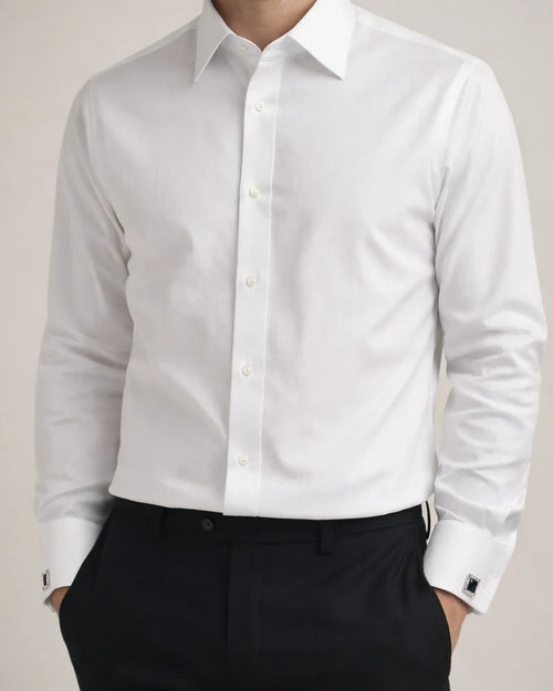 Men's Dress Shirt Black White Sky Blue Long Sleeve Striped Turndown Spring Fall Wedding Work Clothing Apparel | JRSEE:fa09ed88-fc64-4726-a577-c36bd3616458