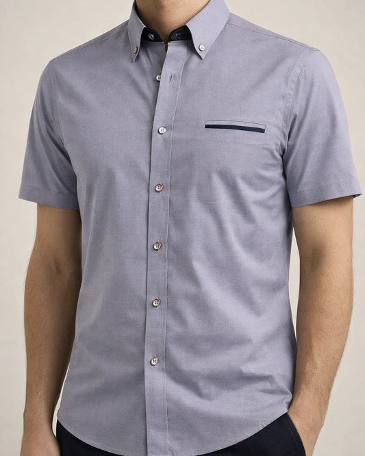 Men's Dress Shirt Button Down Shirt Collared Shirt Non Iron Shirt Light Pink White Red Short Sleeve Plain Collar All Seasons Wedding Work Clothing Apparel | JRSEE:dc3efb03-748a-481e-9bee-fa34b635a6d1