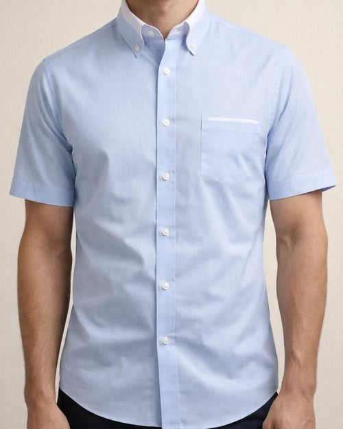 Men's Dress Shirt Button Down Shirt Collared Shirt Non Iron Shirt Light Pink White Red Short Sleeve Plain Collar All Seasons Wedding Work Clothing Apparel | JRSEE:b603164c-b136-49f8-b692-e39592aeb385