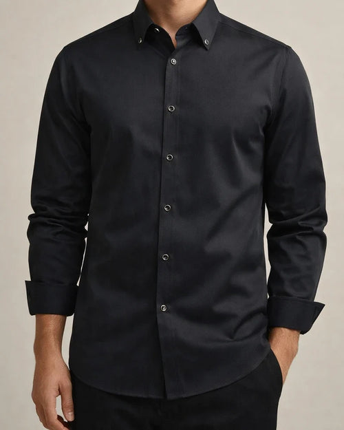 Men's Dress Shirt Button Down Shirt Silk Shirt Azure Lake blue Wine Long Sleeve Solid / Plain Color Turndown Spring & Fall Wedding Daily Wear Clothing Apparel Sexy | JRSEE:ba7971b9-b283-44a0-9a2a-9045f964cf86