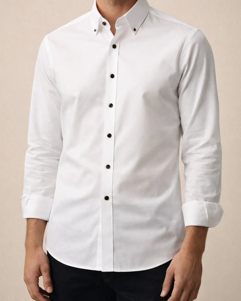 Men's Dress Shirt Button Down Shirt Silk Shirt Azure Lake blue Wine Long Sleeve Solid / Plain Color Turndown Spring & Fall Wedding Daily Wear Clothing Apparel Sexy | JRSEE:e8bca99c-44c4-45b3-8925-45862f5ecc7b