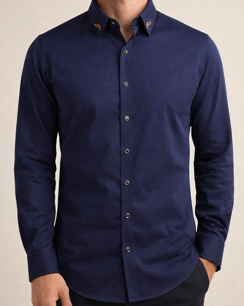 Men's Dress Shirt Button Up Shirt Collared Shirt Non Iron Shirt Plain Standing Collar Light Pink Black White Red Blue Work Daily Long Sleeve Button-Down Clothing Apparel Streetwear Simple Casual Slim | JRSEE:dc89101c-ab6a-44a5-a006-3f7baba6cbcc
