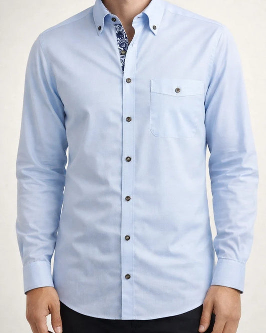 Men's Dress Shirt Button Up Shirt Collared Shirt Plain Solid Colored Black White Red Navy Blue Royal Blue Other Prints Work Daily Long Sleeve Clothing Apparel Basic Business | JRSEE:08f2cb15-28f0-4788-8037-978b50f07a24