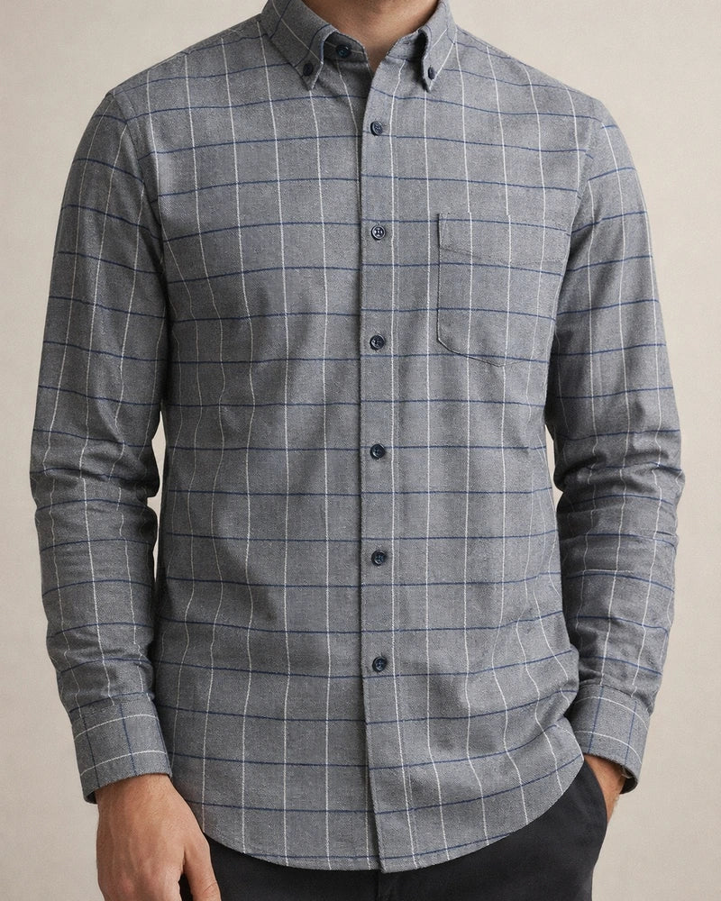 Men's Dress Shirt Button Up Shirt Plaid Shirt Collared Shirt Tartan Collar Turndown A B C D E Wedding WorkWear Long Sleeve Button-Down Clothing Apparel Business Simple | JRSEE:8335392b-bd54-4f3f-aa20-f4e27e130104