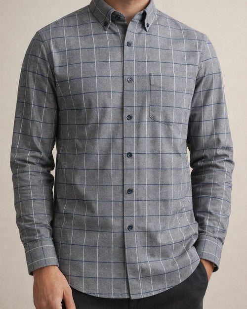 Men's Dress Shirt Button Up Shirt Plaid Shirt Collared Shirt Tartan Collar Turndown A B C D E Wedding WorkWear Long Sleeve Button-Down Clothing Apparel Business Simple | JRSEE:8335392b-bd54-4f3f-aa20-f4e27e130104