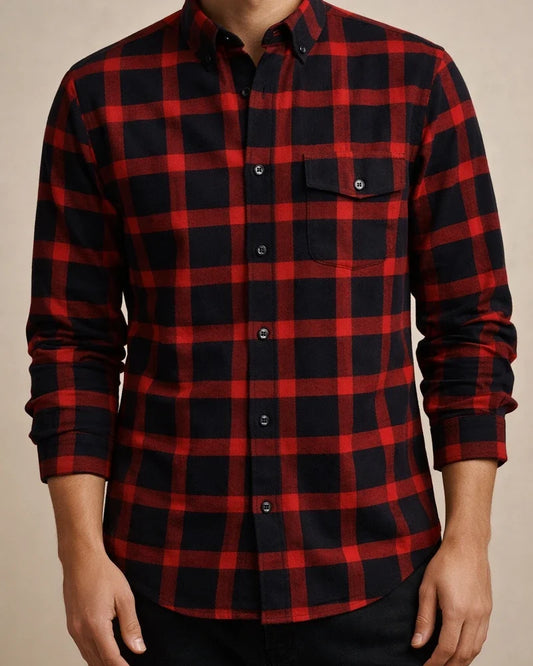 Men's Dress Shirt Button Up Shirt Plaid Shirt Collared Shirt Tartan Collar Turndown A B C D E Wedding WorkWear Long Sleeve Button-Down Clothing Apparel Business Simple | JRSEE:9fd50b12-fba2-4164-b2a8-af2b766b94f6