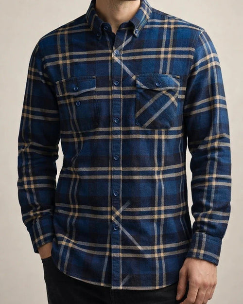 Men's Dress Shirt Button Up Shirt Plaid Shirt Collared Shirt Tartan Collar Turndown A B C D E Wedding WorkWear Long Sleeve Button-Down Clothing Apparel Business Simple | JRSEE:b74c1c9f-f389-4978-8ce5-f80607501931