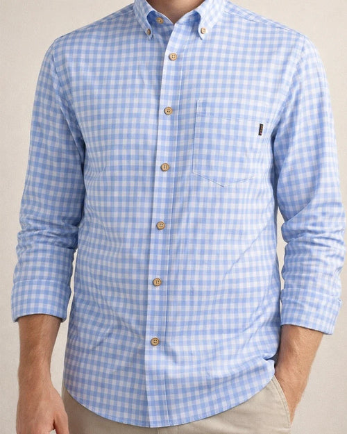 Men's Dress Shirt Plaid Shirt Button Down Shirt Collared Shirt A B C Long Sleeve Plaid / Check Turndown Spring & Fall Wedding Work Clothing Apparel Button-Down | JRSEE:a19f0593-7974-4a94-8889-23716dc15fd6