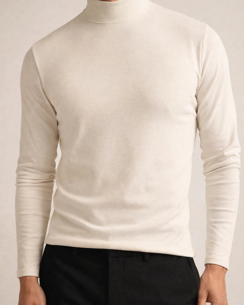 Men's Fall and Winter High Neck Long-sleeved T-shirt Men's Bottoming Shirt Men's Solid Color Tops | JRSEE:3c811f5f-20df-4332-874b-2667480cdf6b