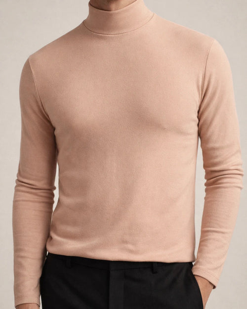 Men's Fall and Winter High Neck Long-sleeved T-shirt Men's Bottoming Shirt Men's Solid Color Tops | JRSEE:bea6437c-975e-4215-9e27-74d139cfe160