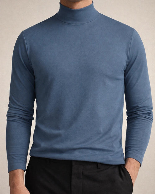 Men's Fall and Winter High Neck Long-sleeved T-shirt Men's Bottoming Shirt Men's Solid Color Tops | JRSEE:5bb412aa-766c-4a6c-9054-11eb593b2eed