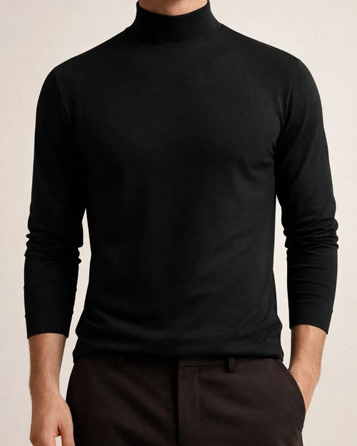 Men's Fall and Winter High Neck Long-sleeved T-shirt Men's Bottoming Shirt Men's Solid Color Tops | JRSEE:39031e2b-cd23-41c9-a2d4-9c9960292d9b