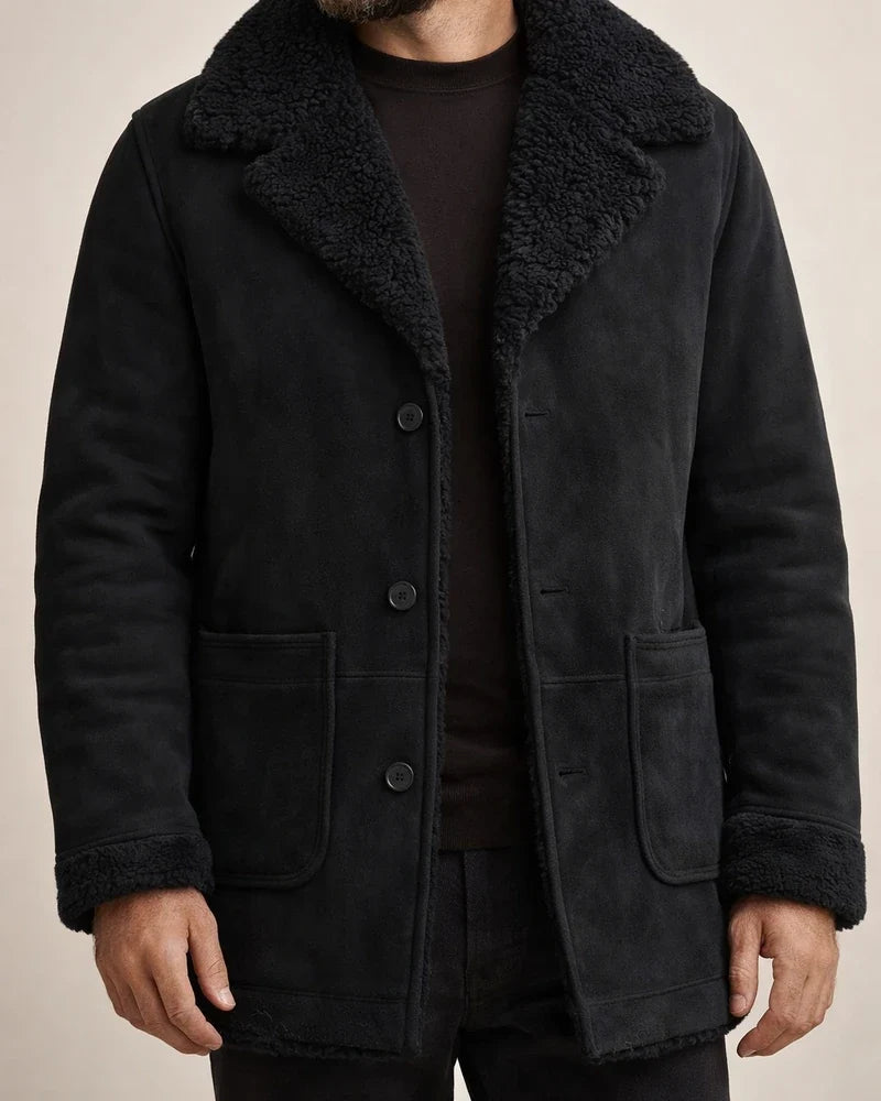 Men's Fall and Winter New Fur One Coat in The Long Tweed Jacket | JRSEE:9e2d68f9-1cd6-4174-925f-f56d7f8878b6