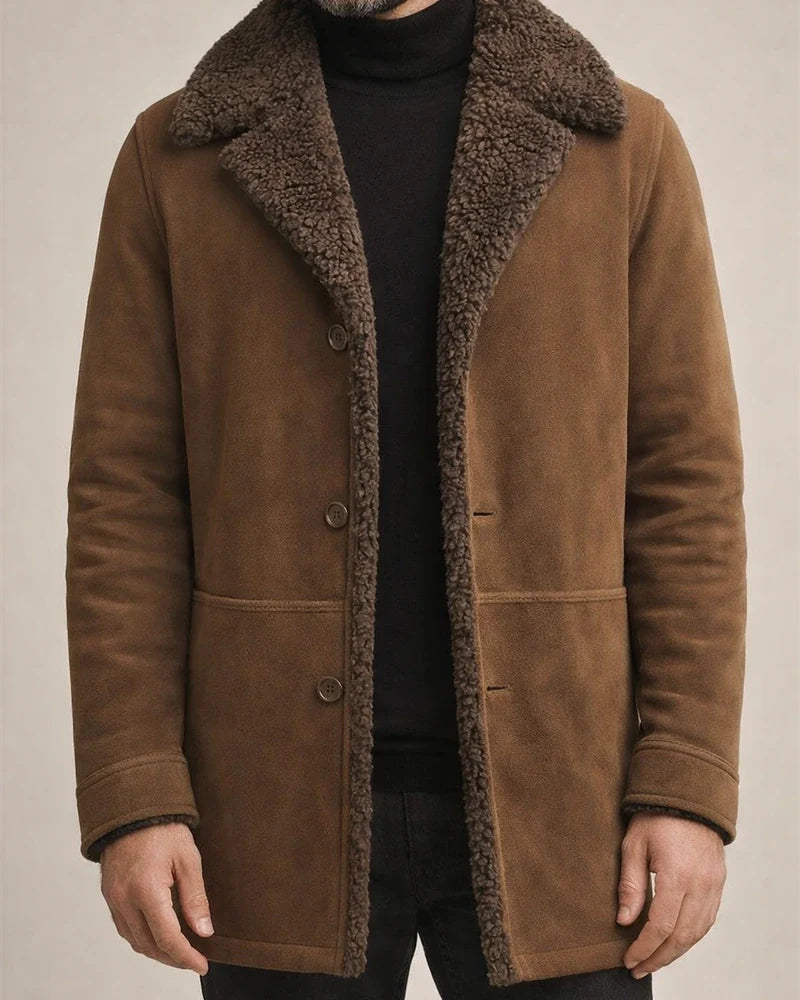 Men's Fall and Winter New Fur One Coat in The Long Tweed Jacket | JRSEE:52991e24-80bf-4ecb-87c1-6abb045f5d78