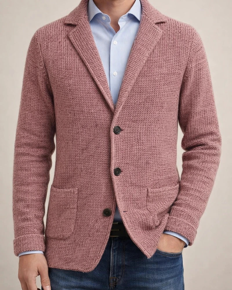 Men's Fall and Winter Stand-up Cardigan Suit Casual Knitted Jacket Jacket | JRSEE:06fac65c-a061-4deb-becb-1edce086cefa