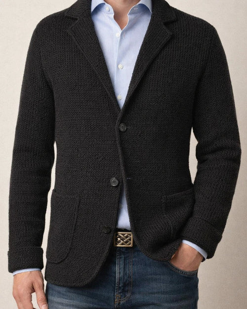 Men's Fall and Winter Stand-up Cardigan Suit Casual Knitted Jacket Jacket | JRSEE:97215db0-04b7-4cdb-ad17-ec8a0239c3d8