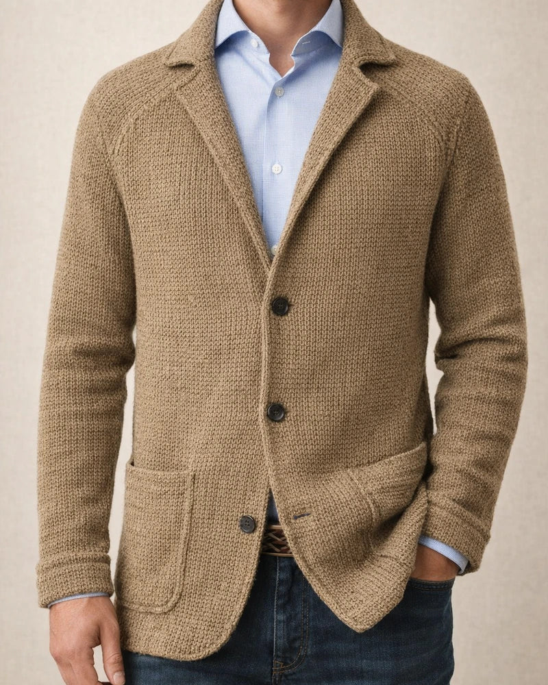 Men's Fall and Winter Stand-up Cardigan Suit Casual Knitted Jacket Jacket | JRSEE:a29ea6e0-e279-48d8-a554-bc69505094cc