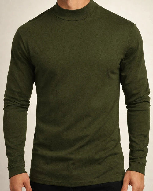 Men's Fall and Winter Thickened Warm High-neck Long-sleeved T-shirt Men's Bottoming Shirt De Velvet | JRSEE:070d2dbe-ff19-49ce-b578-0cc065ec0b76