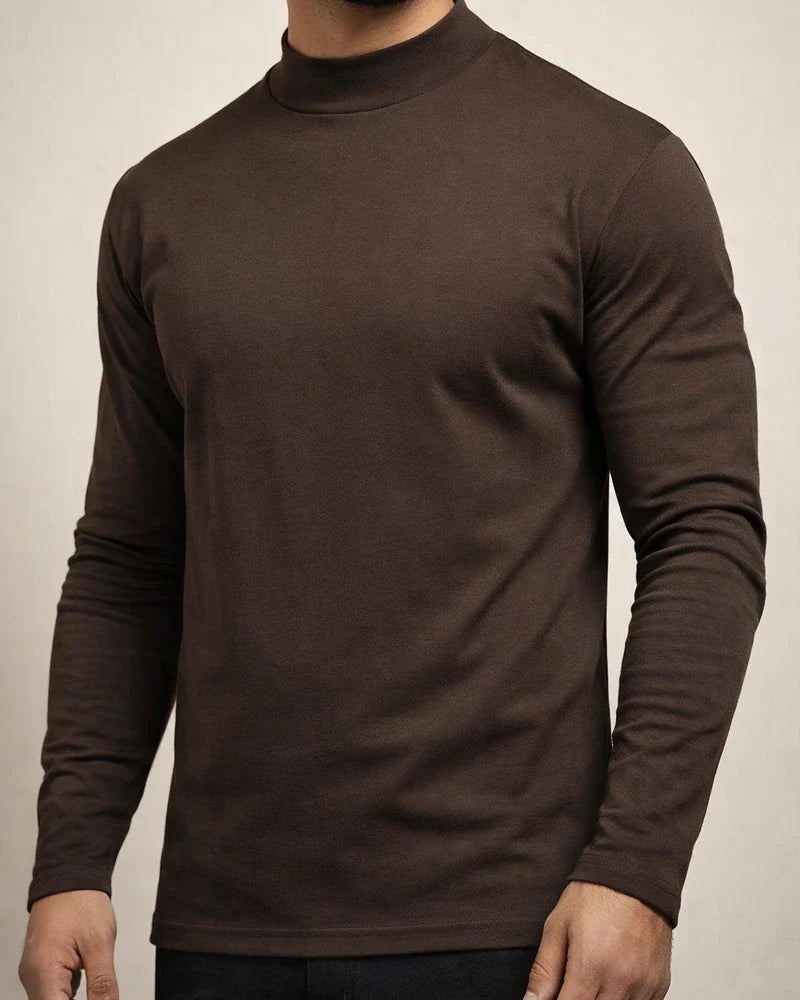 Men's Fall and Winter Thickened Warm High-neck Long-sleeved T-shirt Men's Bottoming Shirt De Velvet | JRSEE:e0aaf2b4-b84b-41c1-89e1-abab1c6646f9
