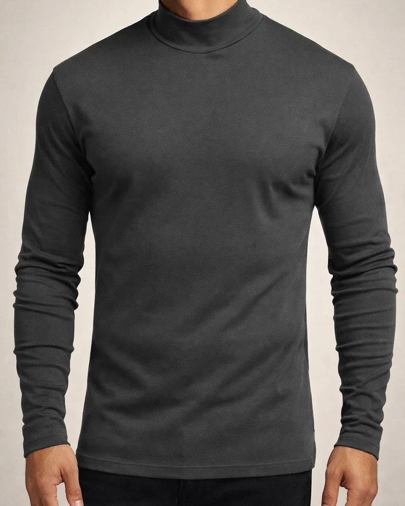 Men's Fall and Winter Thickened Warm High-neck Long-sleeved T-shirt Men's Bottoming Shirt De Velvet | JRSEE:9c2315c3-cf96-46b6-8d64-7d44f88537d3